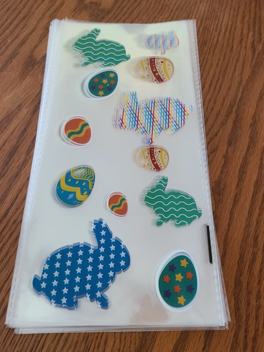 Easter Cellophane Bags - Blue/ Green Bunnies